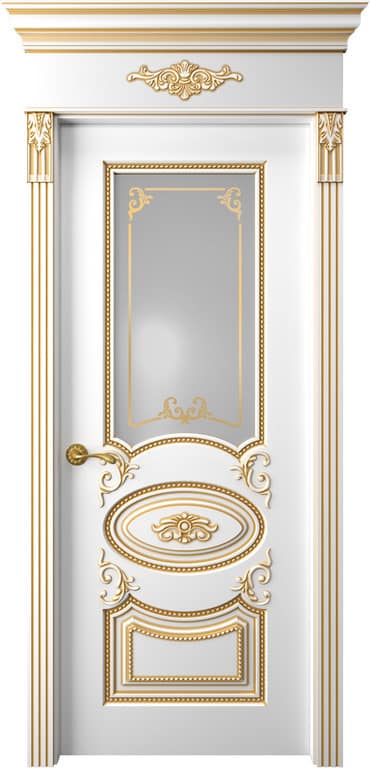 Дверь межкомнатная экошпон Артемида со стеклом